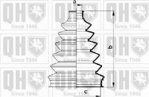 Quinton Hazell QJB863 - Маншон, полуоска vvparts.bg