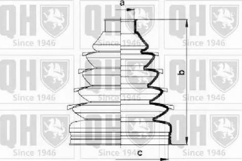 Quinton Hazell QJB807 - Маншон, полуоска vvparts.bg