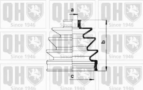 Quinton Hazell QJB247 - Маншон, полуоска vvparts.bg