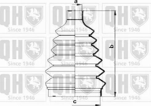 Quinton Hazell QJB261 - Маншон, полуоска vvparts.bg