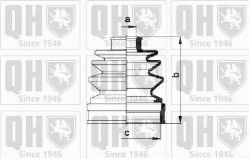 Quinton Hazell QJB263 - Маншон, полуоска vvparts.bg