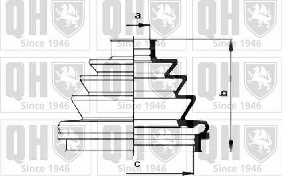 Quinton Hazell QJB215 - Маншон, полуоска vvparts.bg