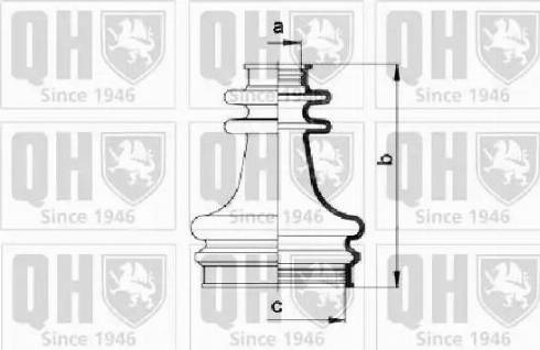 Quinton Hazell QJB213 - Маншон, полуоска vvparts.bg