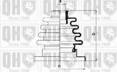 Quinton Hazell QJB217 - Маншон, полуоска vvparts.bg