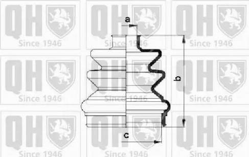 Quinton Hazell QJB282 - Маншон, полуоска vvparts.bg