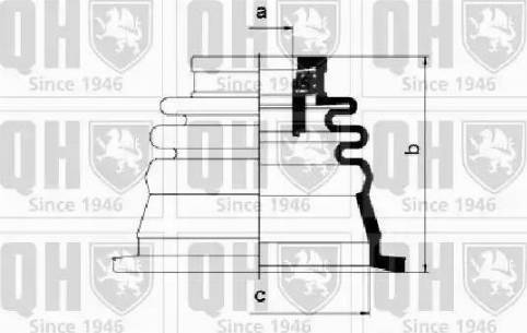 Quinton Hazell QJB232 - Маншон, полуоска vvparts.bg