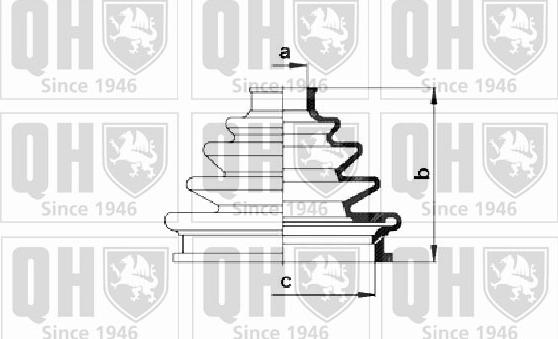 Quinton Hazell QJB2239 - Маншон, полуоска vvparts.bg