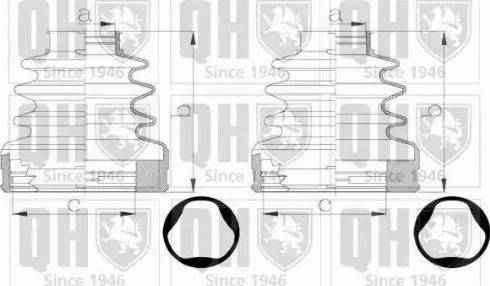 Quinton Hazell QJB2794 - Маншон, полуоска vvparts.bg