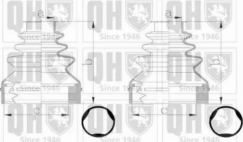 Quinton Hazell QJB2795 - Маншон, полуоска vvparts.bg