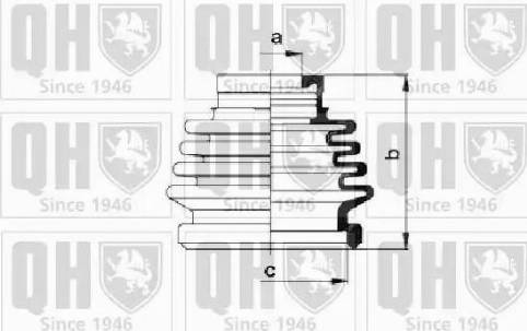 Quinton Hazell QJB274 - Маншон, полуоска vvparts.bg