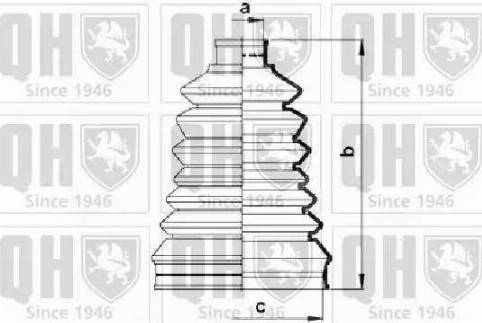 Quinton Hazell QJB2750 - Маншон, полуоска vvparts.bg