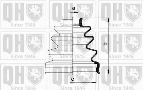 Quinton Hazell QJB275 - Маншон, полуоска vvparts.bg