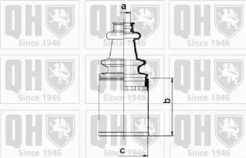 Quinton Hazell QJB2785 - Маншон, полуоска vvparts.bg