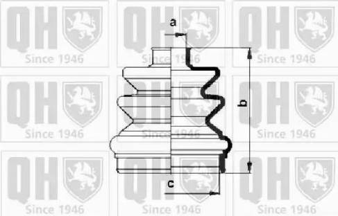 Quinton Hazell QJB2729 - Маншон, полуоска vvparts.bg