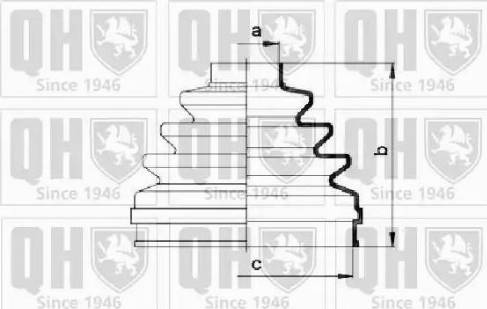 Quinton Hazell QJB2724 - Маншон, полуоска vvparts.bg