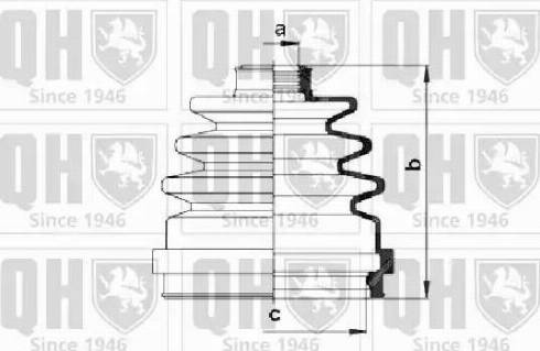 Quinton Hazell QJB277 - Маншон, полуоска vvparts.bg