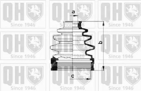 Quinton Hazell QJB792 - Маншон, полуоска vvparts.bg