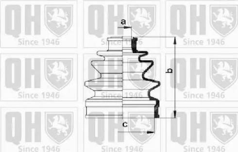 Quinton Hazell QJB766 - Маншон, полуоска vvparts.bg