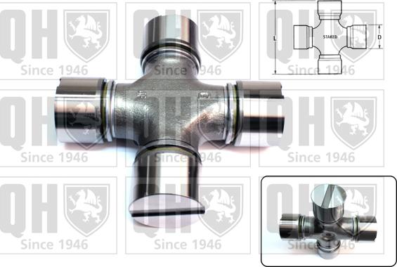 Quinton Hazell QL1708 - Звездообразна ос, изравняващо конусно колело - диференциал vvparts.bg