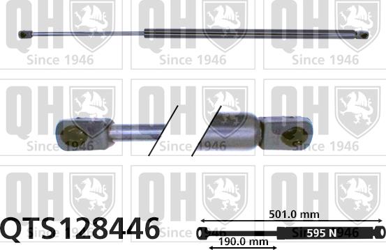 Quinton Hazell QTS128446 - Газов амортисьор, багажно / товарно пространство vvparts.bg