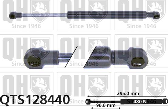 Quinton Hazell QTS128440 - Газов амортисьор, багажно / товарно пространство vvparts.bg