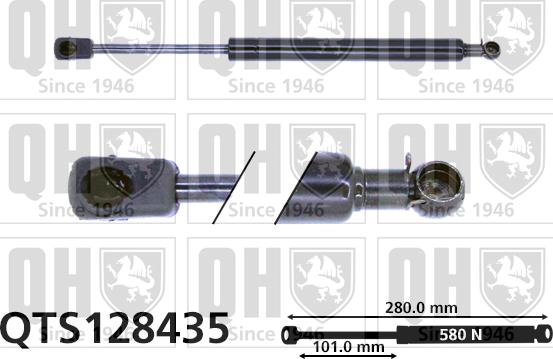 Quinton Hazell QTS128435 - Газов амортисьор, багажно / товарно пространство vvparts.bg