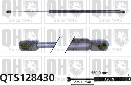 Quinton Hazell QTS128430 - Газов амортисьор, багажно / товарно пространство vvparts.bg