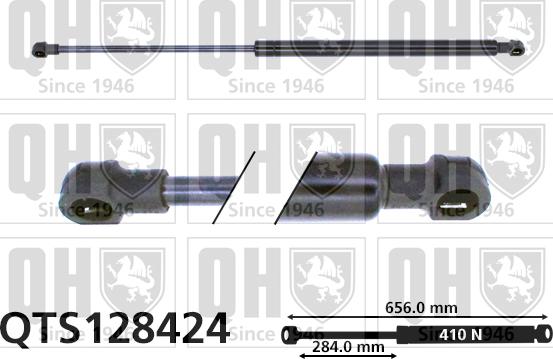 Quinton Hazell QTS128424 - Газов амортисьор, багажно / товарно пространство vvparts.bg