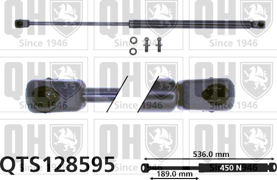 Quinton Hazell QTS128595 - Газов амортисьор, багажно / товарно пространство vvparts.bg