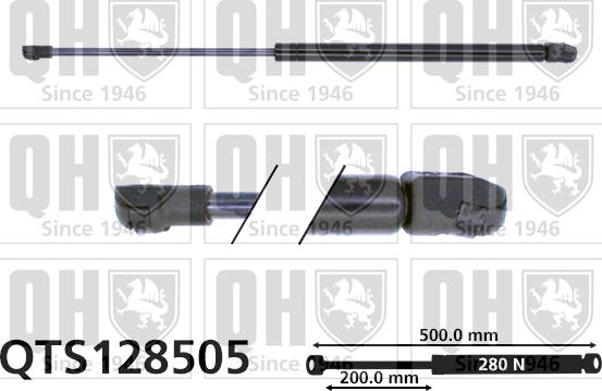 Quinton Hazell QTS128505 - Газов амортисьор, багажно / товарно пространство vvparts.bg