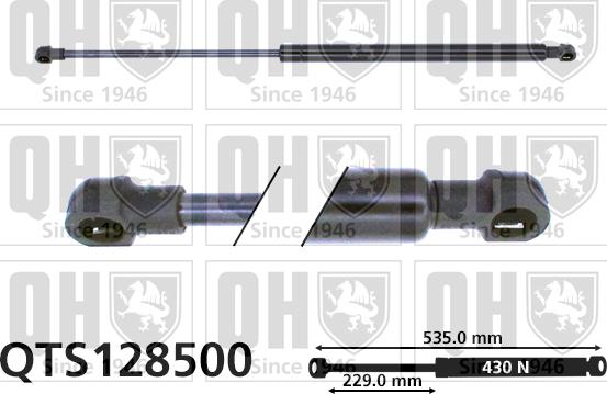 Quinton Hazell QTS128500 - Газов амортисьор, багажно / товарно пространство vvparts.bg