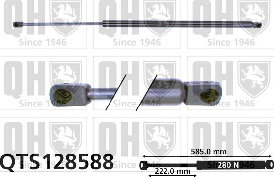 Quinton Hazell QTS128588 - Газов амортисьор, багажно / товарно пространство vvparts.bg