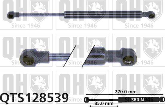 Quinton Hazell QTS128539 - Газов амортисьор, багажно / товарно пространство vvparts.bg