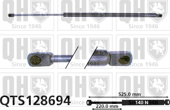 Quinton Hazell QTS128694 - Газов амортисьор, задно стъкло vvparts.bg