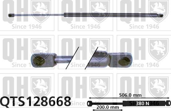 Quinton Hazell QTS128668 - Газов амортисьор, багажно / товарно пространство vvparts.bg