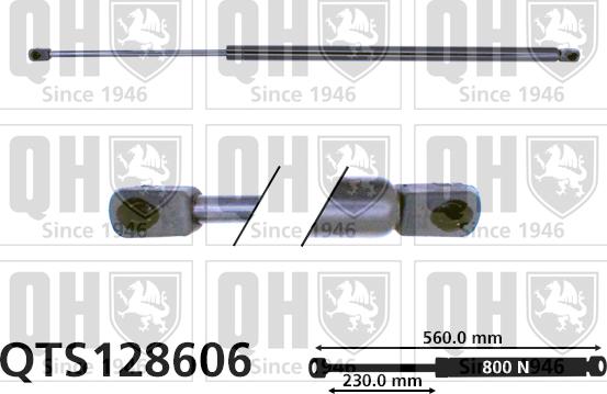 Quinton Hazell QTS128606 - Газов амортисьор, багажно / товарно пространство vvparts.bg