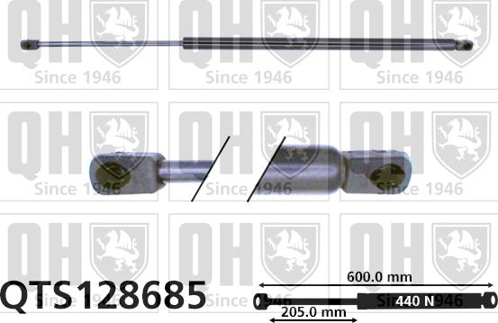 Quinton Hazell QTS128685 - Газов амортисьор, багажно / товарно пространство vvparts.bg