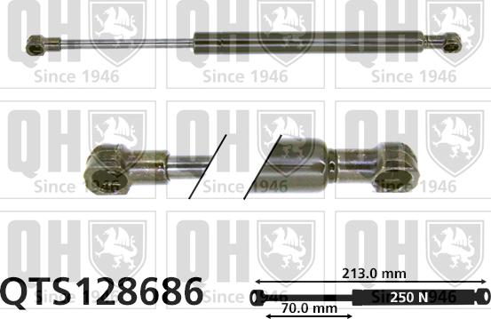 Quinton Hazell QTS128686 - Газов амортисьор, капак на двигателя vvparts.bg