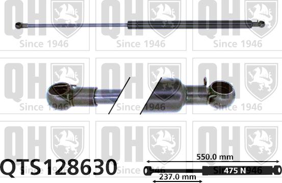 Quinton Hazell QTS128630 - Газов амортисьор, багажно / товарно пространство vvparts.bg