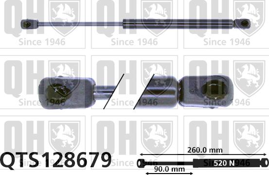 Quinton Hazell QTS128679 - Газов амортисьор, багажно / товарно пространство vvparts.bg