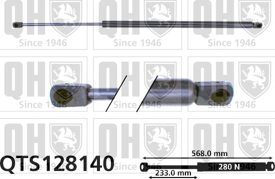 Quinton Hazell QTS128140 - Газов амортисьор, багажно / товарно пространство vvparts.bg