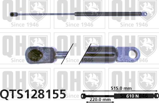 Quinton Hazell QTS128155 - Газов амортисьор, багажно / товарно пространство vvparts.bg