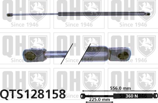 Quinton Hazell QTS128158 - Газов амортисьор, багажно / товарно пространство vvparts.bg