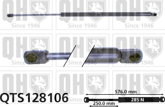 Quinton Hazell QTS128106 - Газов амортисьор, багажно / товарно пространство vvparts.bg