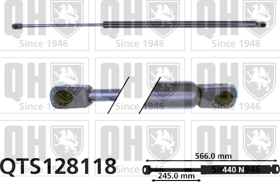 Quinton Hazell QTS128118 - Газов амортисьор, багажно / товарно пространство vvparts.bg