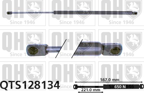 Quinton Hazell QTS128134 - Газов амортисьор, багажно / товарно пространство vvparts.bg