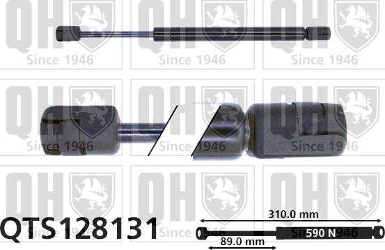 Quinton Hazell QTS128131 - Газов амортисьор, багажно / товарно пространство vvparts.bg