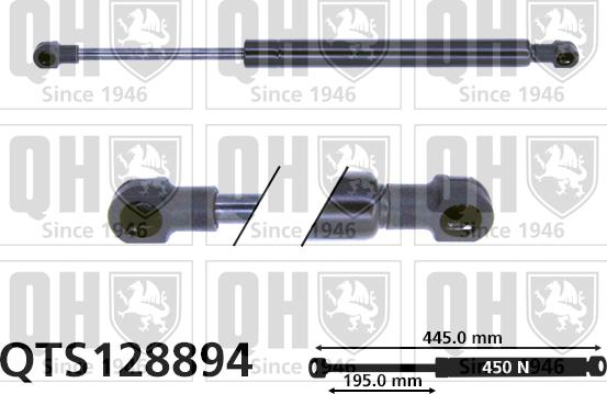 Quinton Hazell QTS128894 - Газов амортисьор, багажно / товарно пространство vvparts.bg