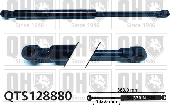 Quinton Hazell QTS128880 - Газов амортисьор, багажно / товарно пространство vvparts.bg