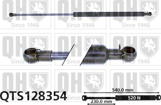 Quinton Hazell QTS128354 - Газов амортисьор, багажно / товарно пространство vvparts.bg